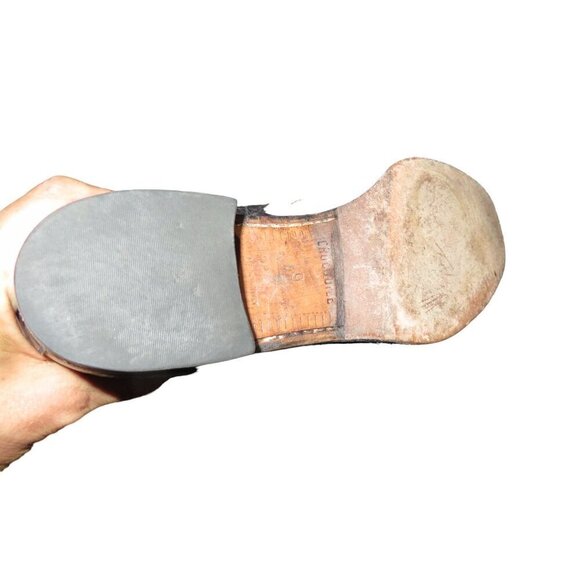 MORESCHI ITALY Genuine Croc embossed Italian Leather Boots size 9 Vintage - Picture 6 of 10